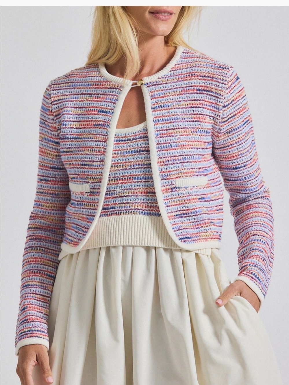 Derek lam 10 Crosby Findley space dye cardigan